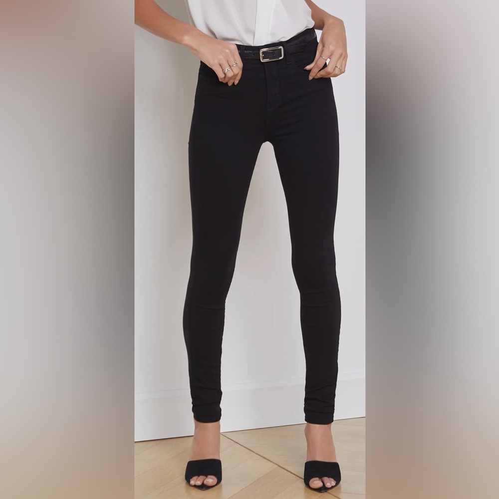 LAGENCE Black Skinny Jeans